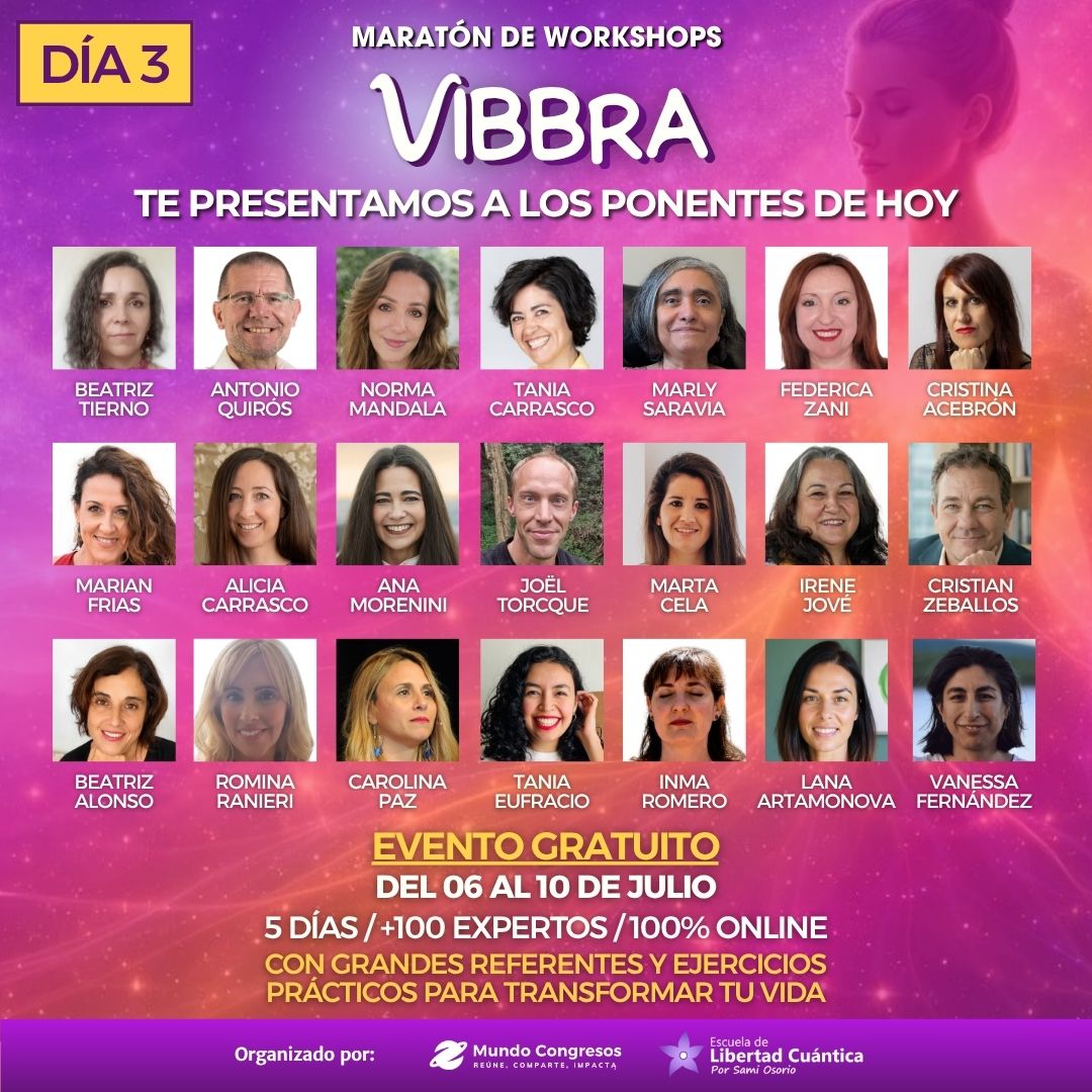 Ponentes del Dia 3 en VIBBRA 2